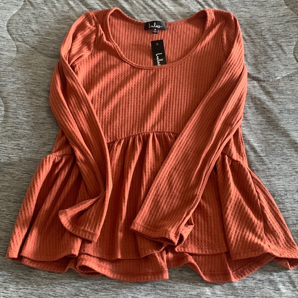 NWT lulu’s babydoll sweater